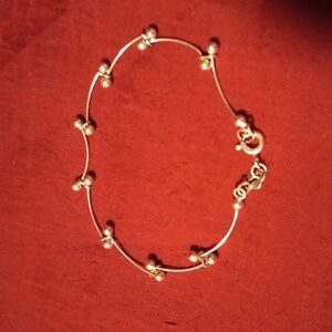 925 silver 7" long bracelet/ anklet
